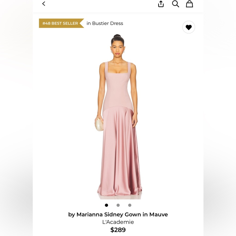 L'Academie Mauve Maxi Dress